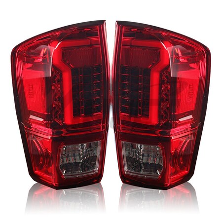 Led Tail Light - Red / Clear